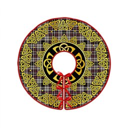 ScotsTee Shop Scottish Little Arisaid Ancient Clan Crest Tartan Christmas Tree Skirt Golden Celtic Heritage