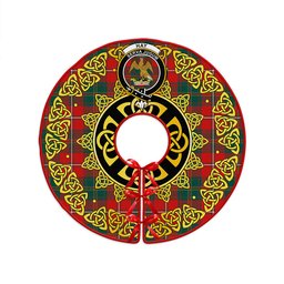 ScotsTee Shop Scottish Hay Modern Clan Crest Tartan Christmas Tree Skirt Golden Celtic Heritage