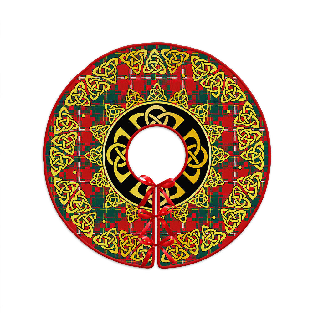 ScotsTee Shop Scottish Hay Modern Clan Crest Tartan Christmas Tree Skirt Golden Celtic Heritage