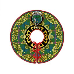 ScotsTee Shop Scottish Laurie Ancient Clan Crest Tartan Christmas Tree Skirt Golden Celtic Heritage