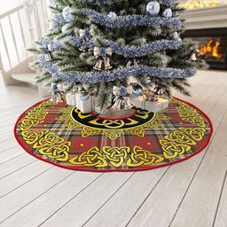 ScotsTee Shop Scottish MacGill Weathered Clan Crest Tartan Christmas Tree Skirt Golden Celtic Heritage