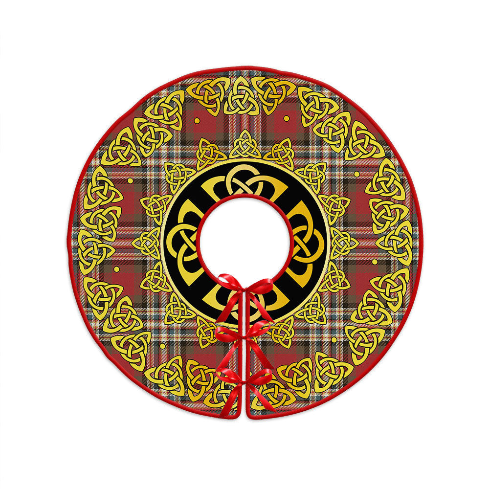 ScotsTee Shop Scottish MacGill Weathered Clan Crest Tartan Christmas Tree Skirt Golden Celtic Heritage
