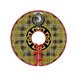 ScotsTee Shop Scottish Kidd Weathered Clan Crest Tartan Christmas Tree Skirt Golden Celtic Heritage