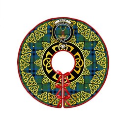 ScotsTee Shop Scottish Keith (Austin) Ancient Clan Crest Tartan Christmas Tree Skirt Golden Celtic Heritage