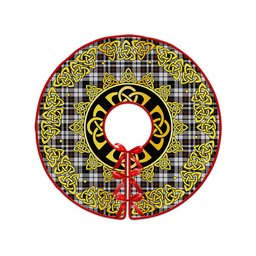 ScotsTee Shop Scottish Little Arisaid Modern Clan Crest Tartan Christmas Tree Skirt Golden Celtic Heritage