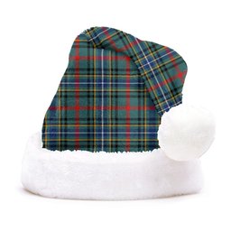 ScotsTee Shop Scottish Bisset Modern Clan Badge Tartan Plush Christmas Hat