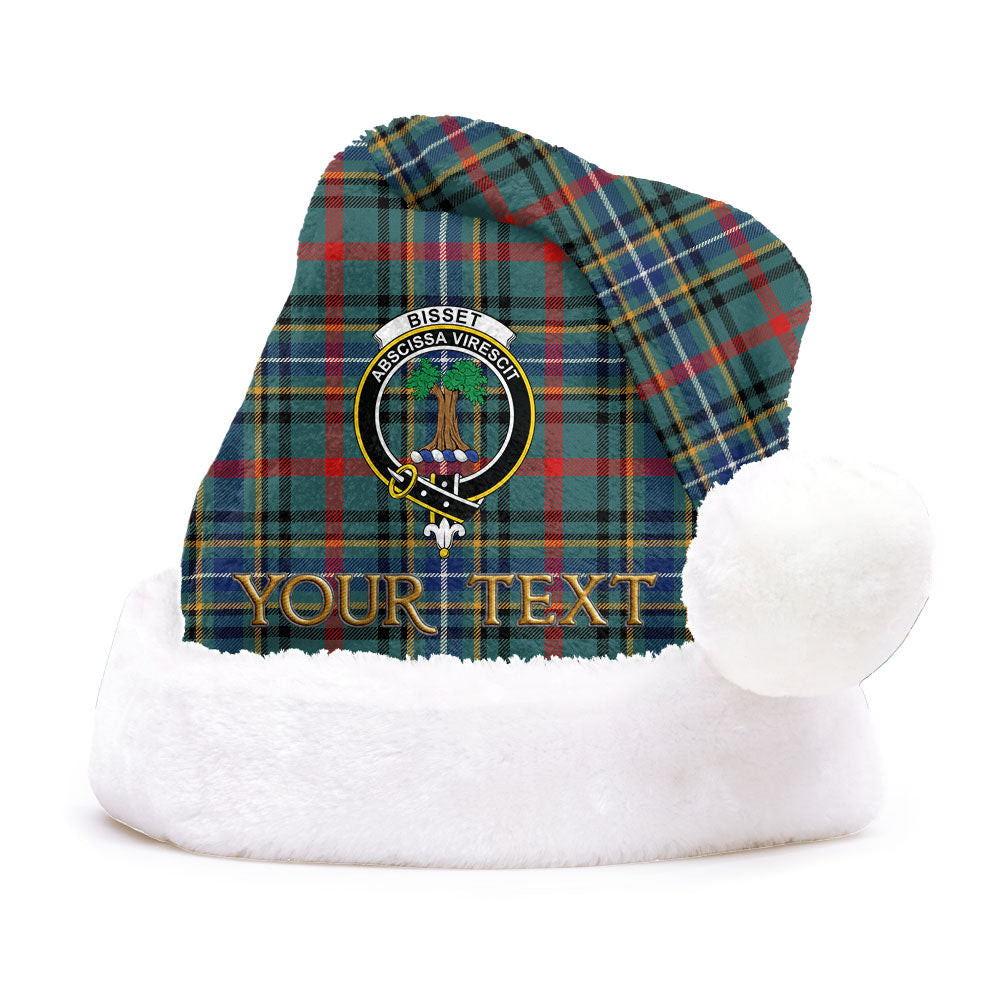 ScotsTee Shop Scottish Bisset Modern Clan Badge Tartan Plush Christmas Hat