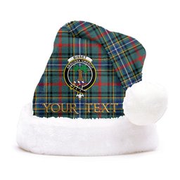 ScotsTee Shop Scottish Bisset Modern Clan Badge Tartan Plush Christmas Hat