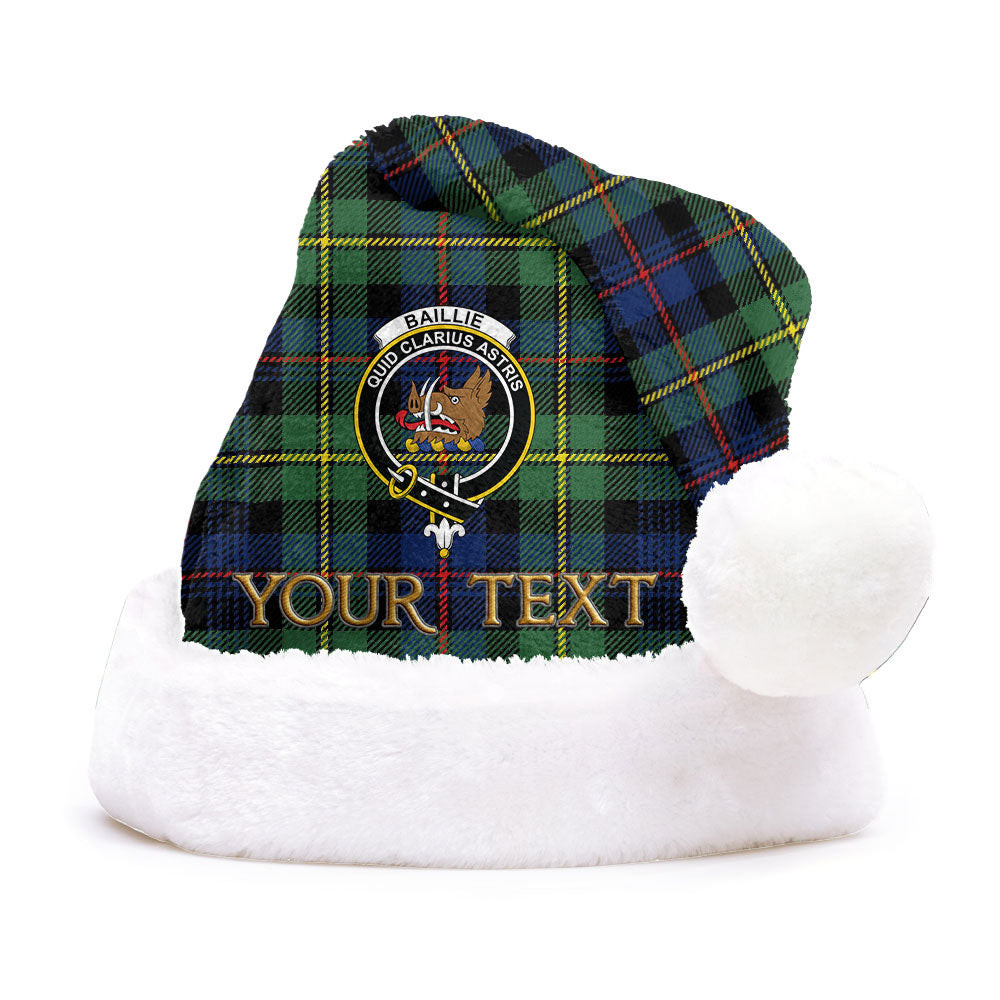 ScotsTee Shop Scottish Baillie Modern Clan Badge Tartan Plush Christmas Hat