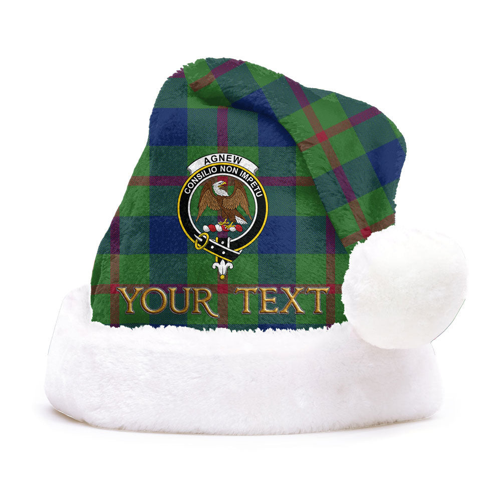 ScotsTee Shop Scottish Agnew (MacAgnew) Modern Clan Badge Tartan Plush Christmas Hat