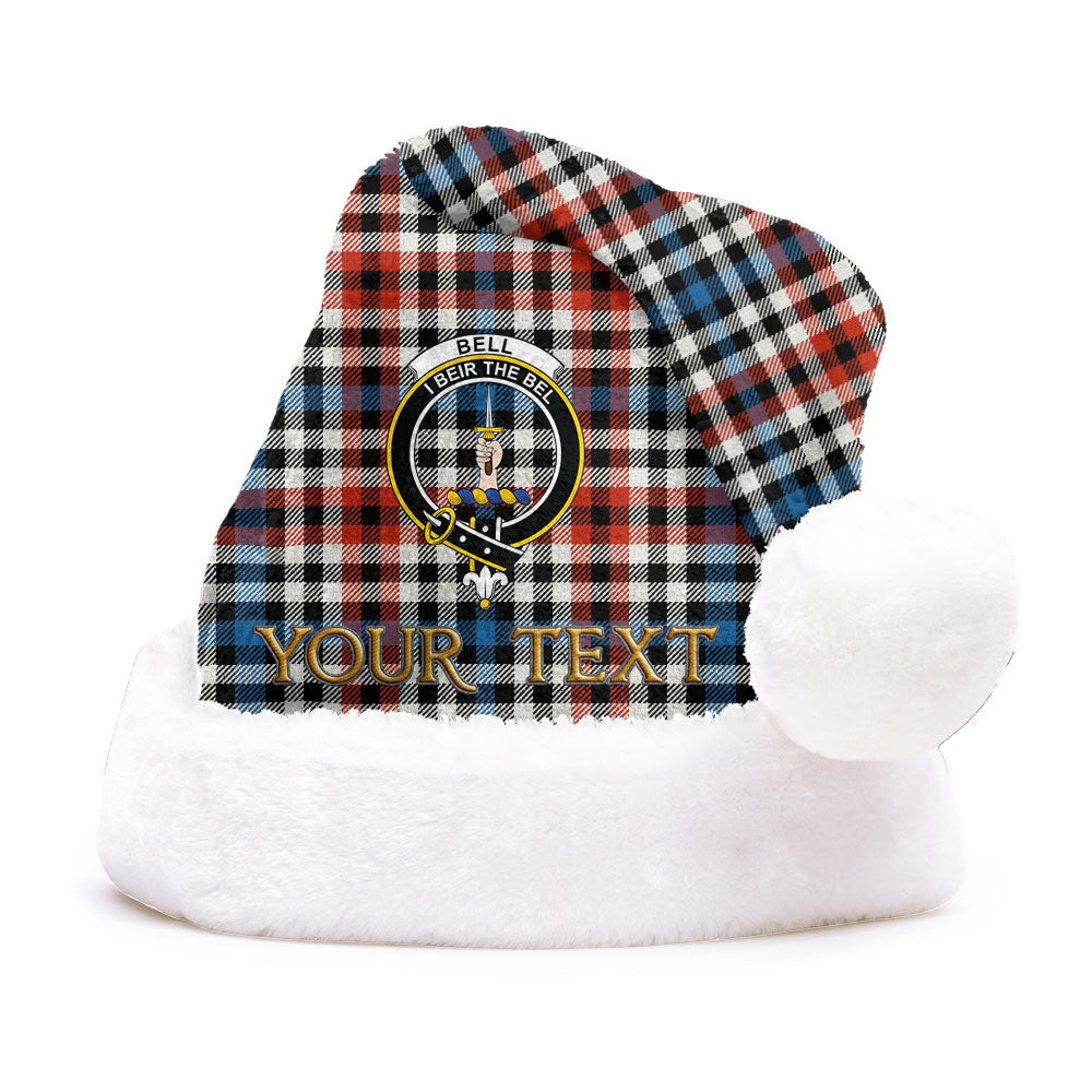 ScotsTee Shop Scottish Bell Border (Bell Southern Bell) Ancient Clan Badge Tartan Plush Christmas Hat