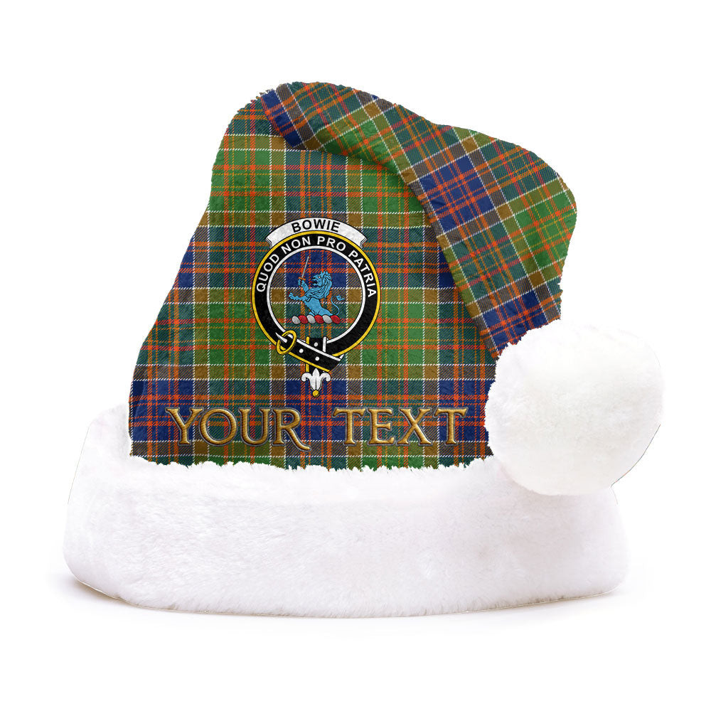 ScotsTee Shop Scottish Bowie Modern Clan Badge Tartan Plush Christmas Hat