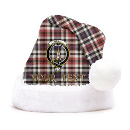 ScotsTee Shop Scottish Bell Border (Bell Southern Bell) Weathered Clan Badge Tartan Plush Christmas Hat