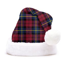 ScotsTee Shop Scottish Aitken Modern Clan Badge Tartan Plush Christmas Hat