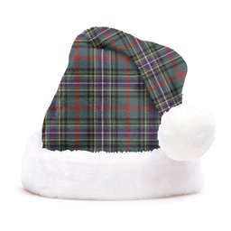 ScotsTee Shop Scottish Bisset Weathered Clan Badge Tartan Plush Christmas Hat