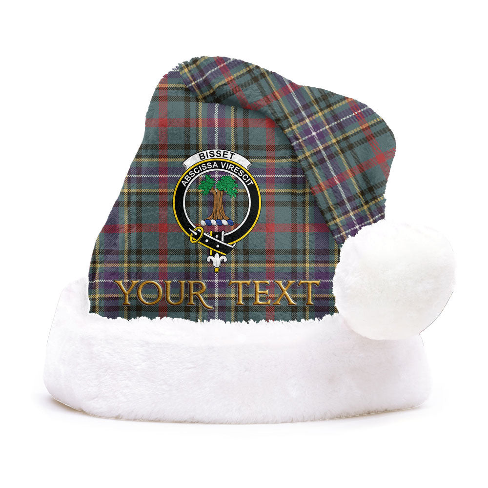 ScotsTee Shop Scottish Bisset Weathered Clan Badge Tartan Plush Christmas Hat