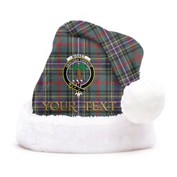 ScotsTee Shop Scottish Bisset Weathered Clan Badge Tartan Plush Christmas Hat