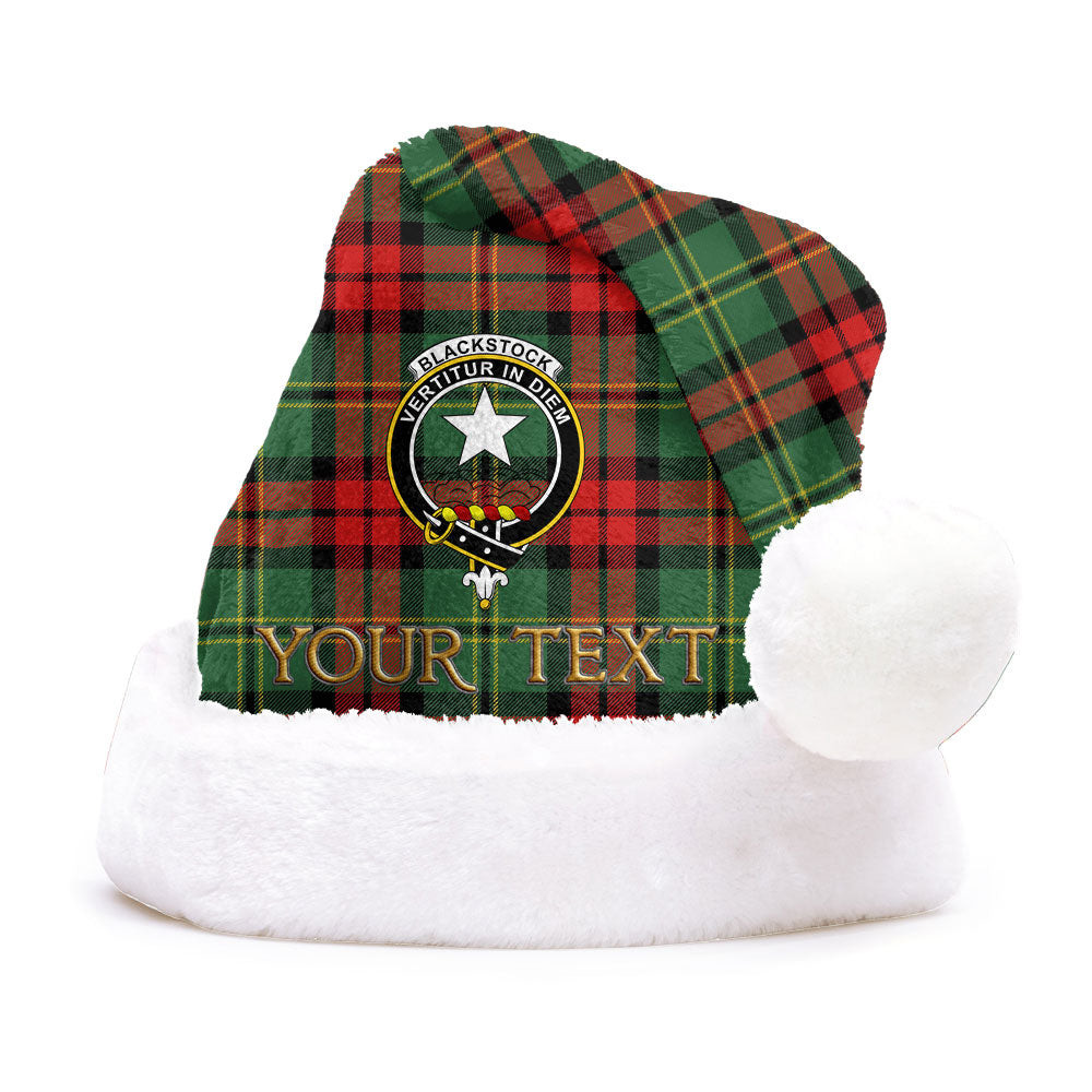 ScotsTee Shop Scottish Blackstock Hunting Modern Clan Badge Tartan Plush Christmas Hat