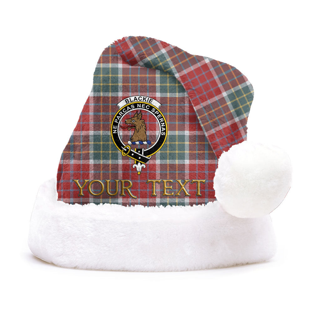 ScotsTee Shop Scottish Blackie Weathered Clan Badge Tartan Plush Christmas Hat