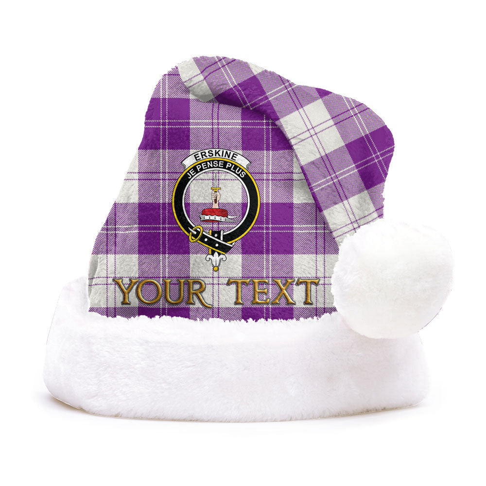 ScotsTee Shop Scottish Erskine Purple Clan Badge Tartan Plush Christmas Hat