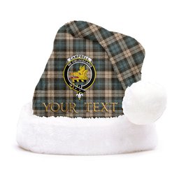 ScotsTee Shop Scottish Campbell Weathered 2 Clan Badge Tartan Plush Christmas Hat
