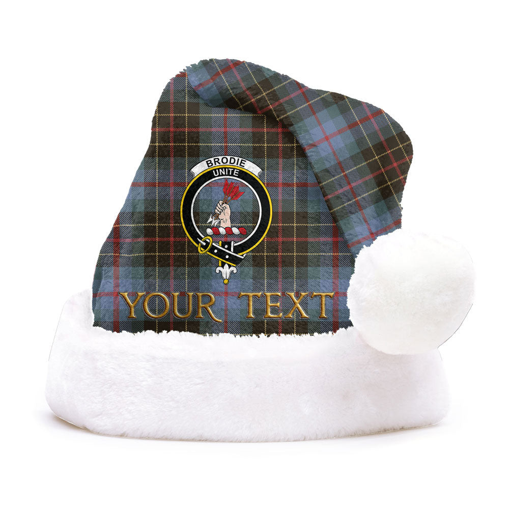 ScotsTee Shop Scottish Brodie Hunting Weathered Clan Badge Tartan Plush Christmas Hat