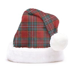 ScotsTee Shop Scottish Drummond Weathered Clan Badge Tartan Plush Christmas Hat