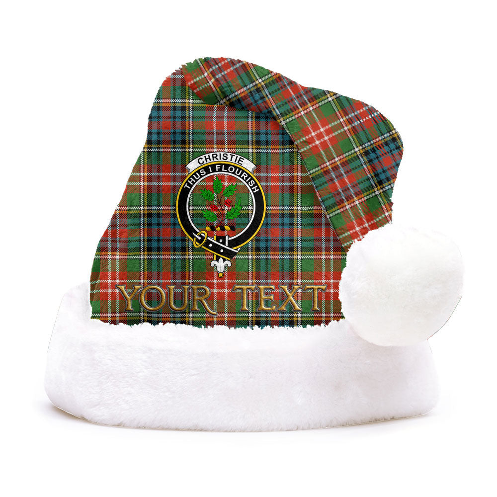 ScotsTee Shop Scottish Christie Ancient Clan Badge Tartan Plush Christmas Hat