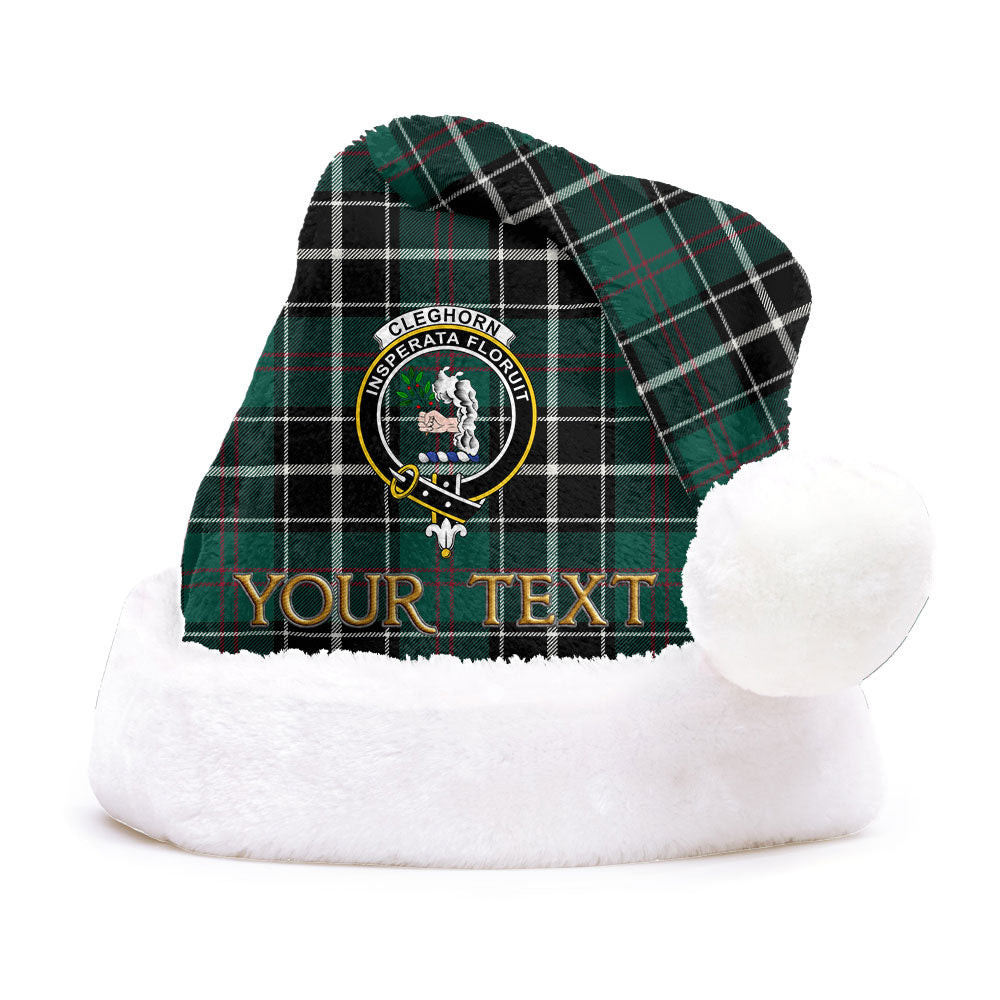 ScotsTee Shop Scottish Cleghorn Modern Clan Badge Tartan Plush Christmas Hat