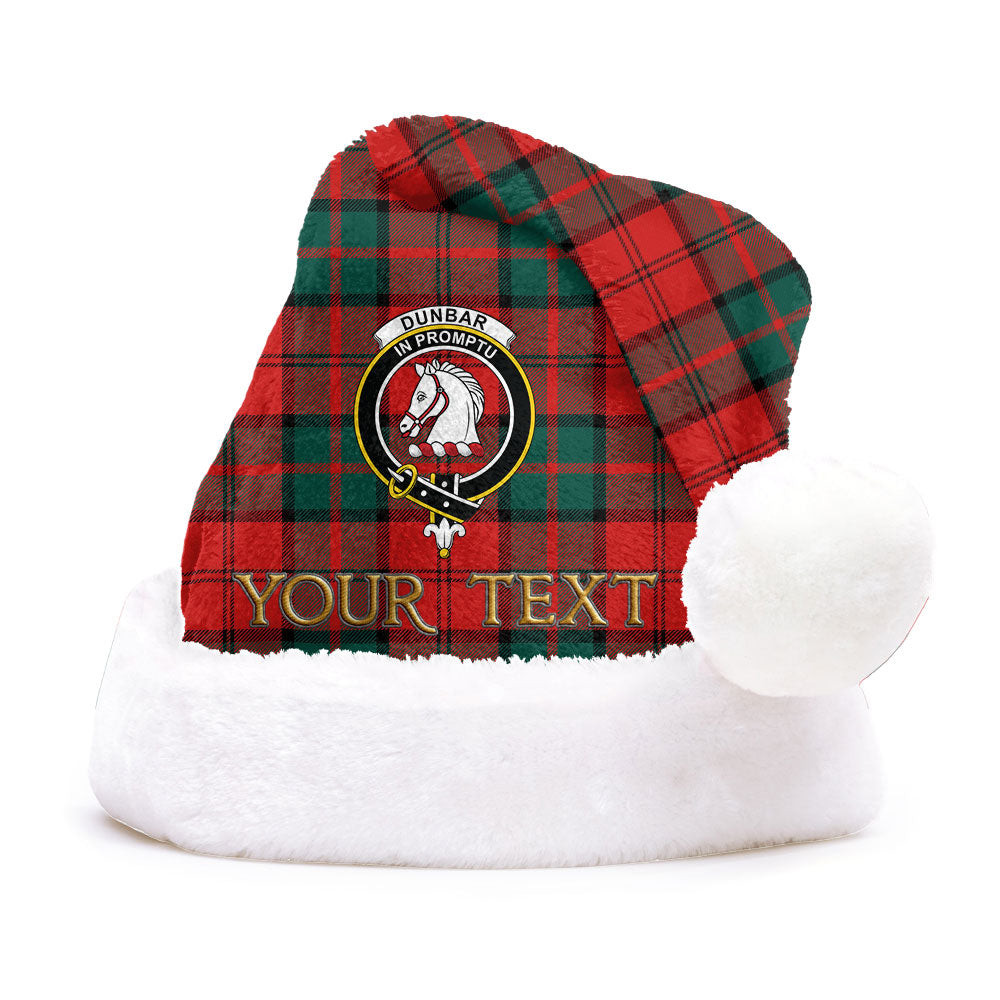ScotsTee Shop Scottish Dunbar Modern Clan Badge Tartan Plush Christmas Hat