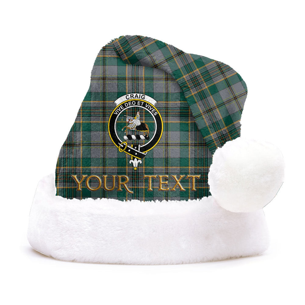 ScotsTee Shop Scottish Craig (Craigie) Modern Clan Badge Tartan Plush Christmas Hat