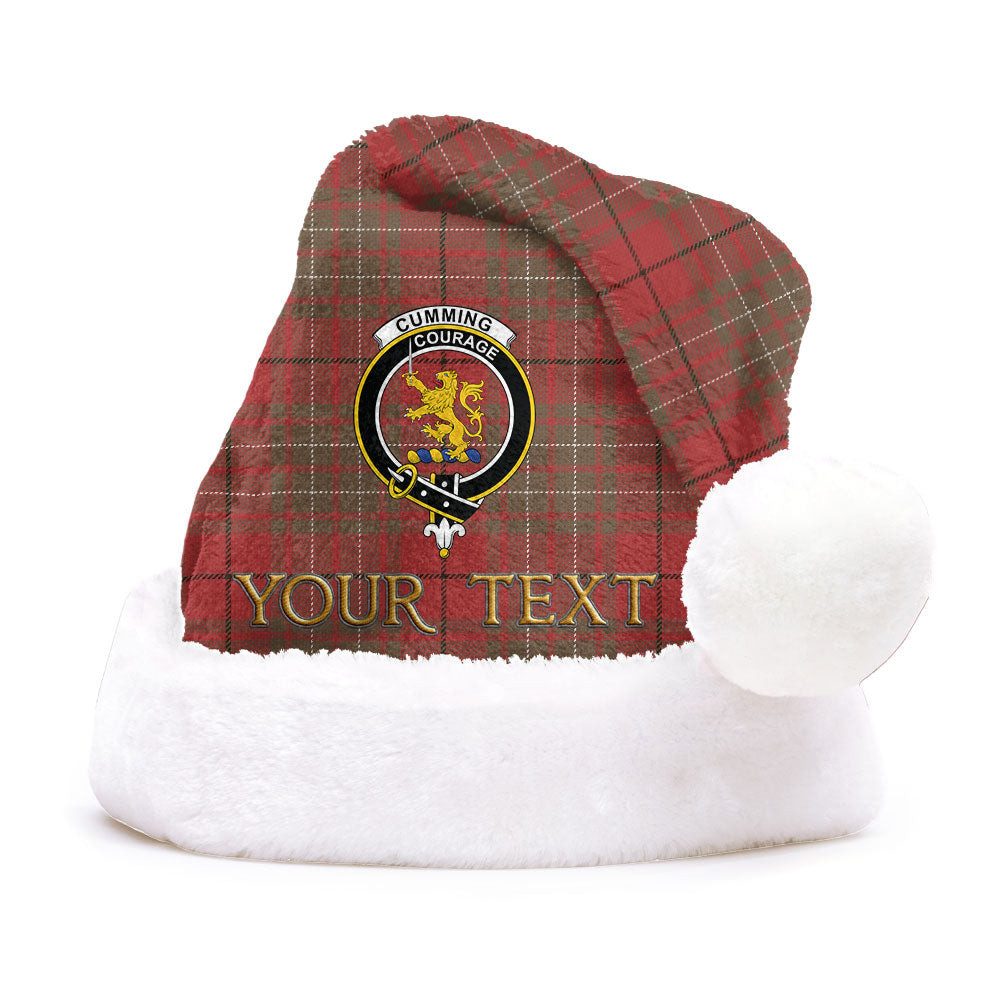 ScotsTee Shop Scottish Cumming Weathered Clan Badge Tartan Plush Christmas Hat