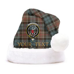 ScotsTee Shop Scottish Colquhoun Weathered Clan Badge Tartan Plush Christmas Hat