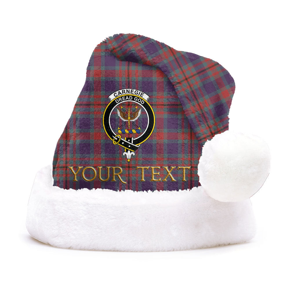 ScotsTee Shop Scottish Carnegie Weathered Clan Badge Tartan Plush Christmas Hat