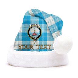 ScotsTee Shop Scottish Erskine Blue Clan Badge Tartan Plush Christmas Hat