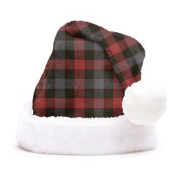 ScotsTee Shop Scottish Brown (Broun) Weathered Clan Badge Tartan Plush Christmas Hat