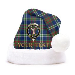 ScotsTee Shop Scottish Cathcart Modern Clan Badge Tartan Plush Christmas Hat