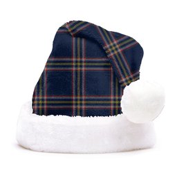 ScotsTee Shop Scottish Crichton (Creighton) Modern Clan Badge Tartan Plush Christmas Hat