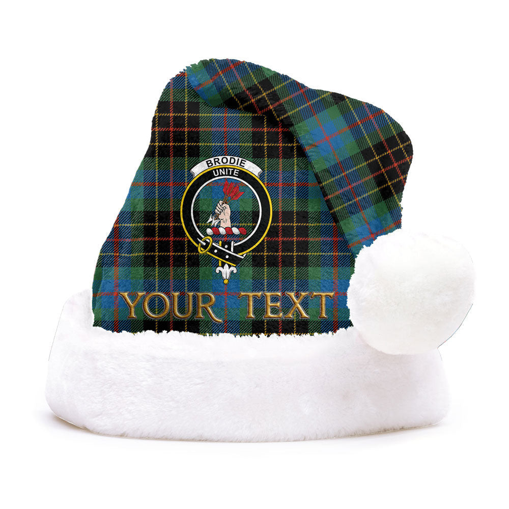 ScotsTee Shop Scottish Brodie Hunting Ancient Clan Badge Tartan Plush Christmas Hat