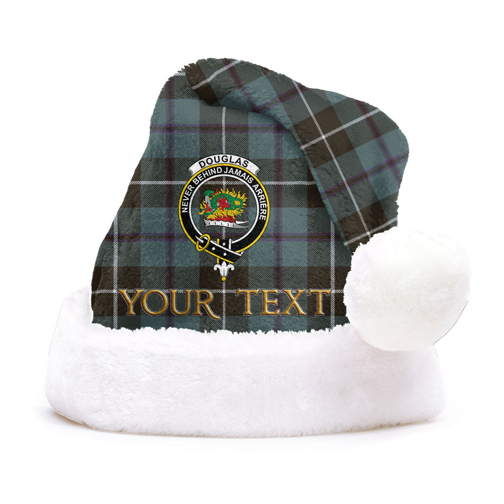 ScotsTee Shop Scottish Douglas Weathered Clan Badge Tartan Plush Christmas Hat