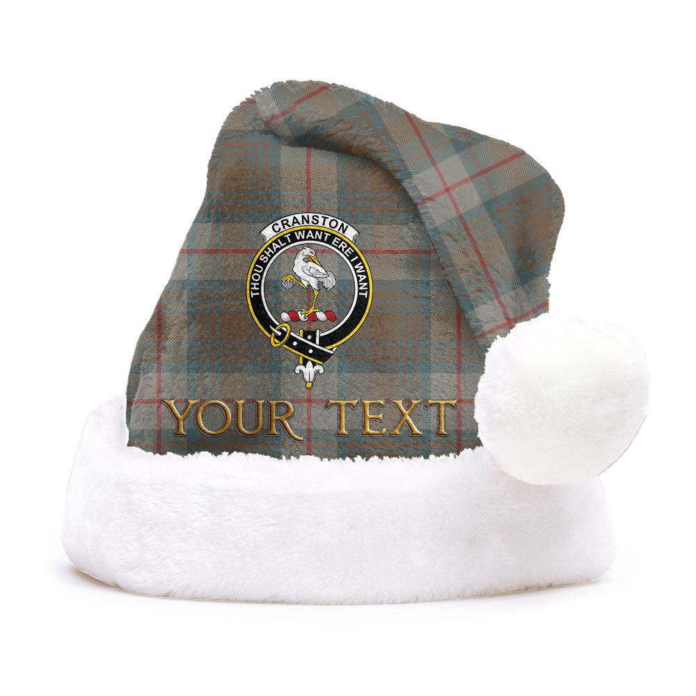 ScotsTee Shop Scottish Cranston Weathered Clan Badge Tartan Plush Christmas Hat