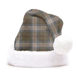 ScotsTee Shop Scottish Brodie Silver (Brodie Muted) Ancient Clan Badge Tartan Plush Christmas Hat