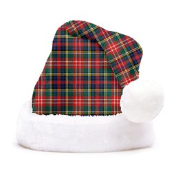 ScotsTee Shop Scottish Christie Modern Clan Badge Tartan Plush Christmas Hat