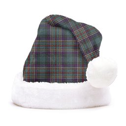 ScotsTee Shop Scottish Cockburn (Coburn) Weathered Clan Badge Tartan Plush Christmas Hat