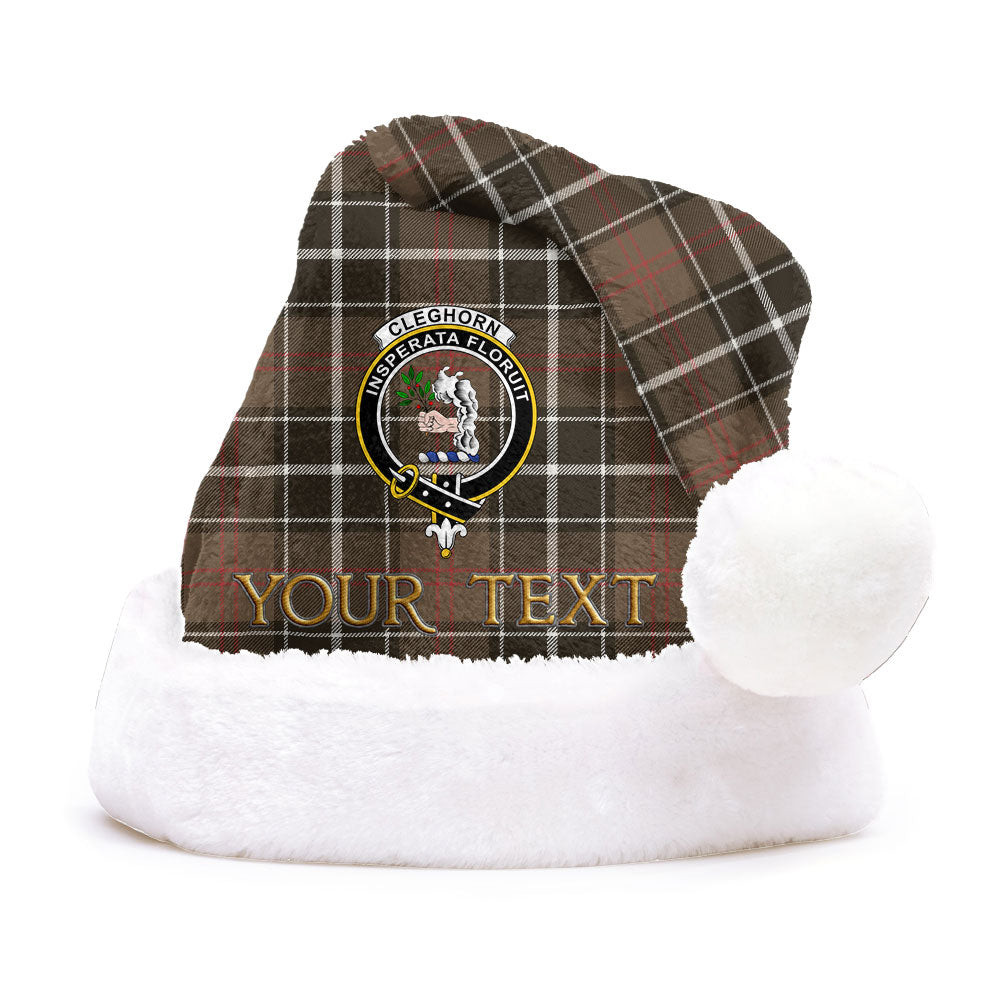 ScotsTee Shop Scottish Cleghorn Weathered Clan Badge Tartan Plush Christmas Hat