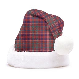 ScotsTee Shop Scottish MacColl (MacCall) Weathered Clan Badge Tartan Plush Christmas Hat