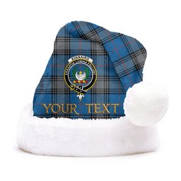 ScotsTee Shop Scottish Kinnaird Ancient Clan Badge Tartan Plush Christmas Hat