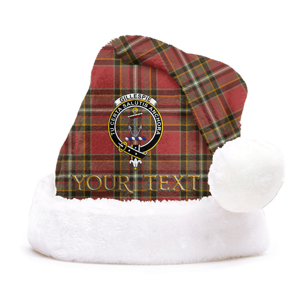ScotsTee Shop Scottish Gillespie Weathered Clan Badge Tartan Plush Christmas Hat
