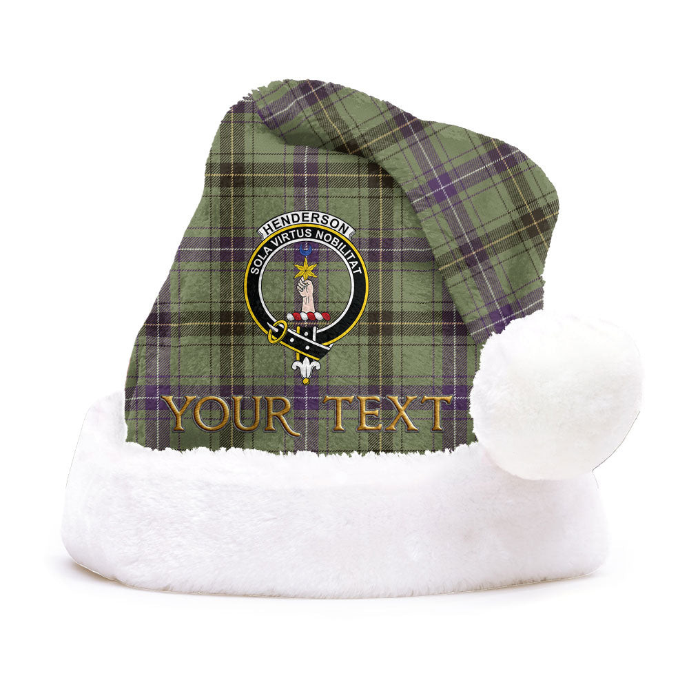 ScotsTee Shop Scottish Henderson Weathered Clan Badge Tartan Plush Christmas Hat