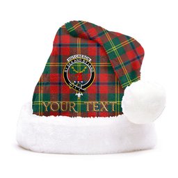 ScotsTee Shop Scottish Hutcheson Modern Clan Badge Tartan Plush Christmas Hat